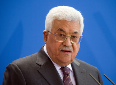 Palestinian president Mahmud Abbas