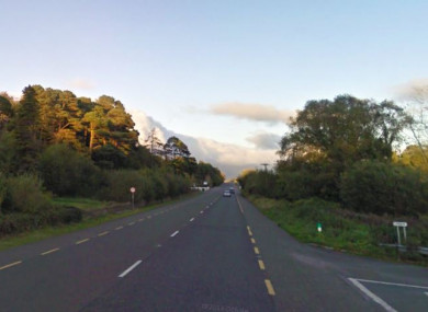 A stretch of road close to where the crash happened.