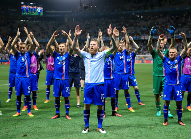 Thunderclap: Iceland celebrate (file pic).