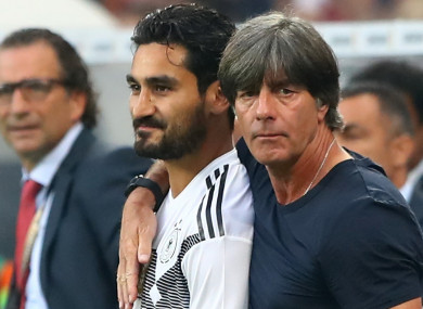 Gundogan was whistled when he came off the bench.