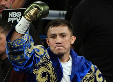 Middleweight champion Gennady Golovkin