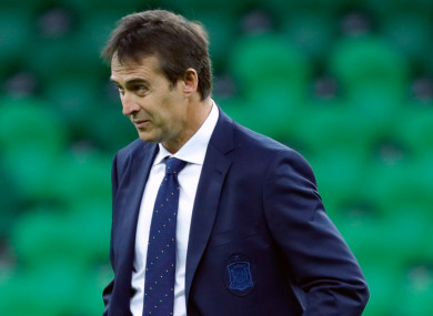 Real Madrid's new coach Julen Lopetegui.