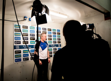 Michael Ryan speaks to RTE after last week's game.
