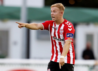 Low has excelled in the Derry midfield this term.