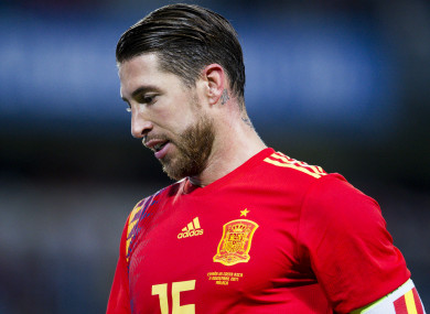 Spain captain Sergio Ramos