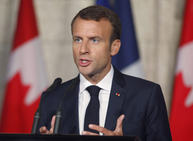 French President Emmanuel Macron (file pic).