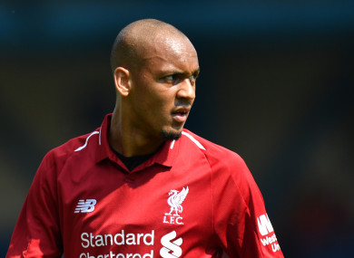 Liverpool's Fabinho (file pic).
