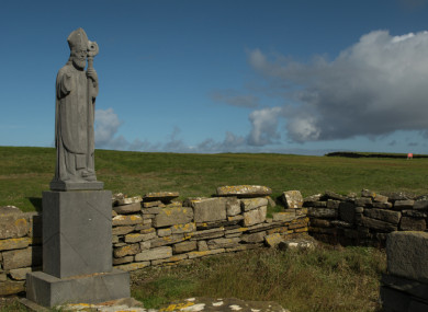 Statue at Downpatrick Head