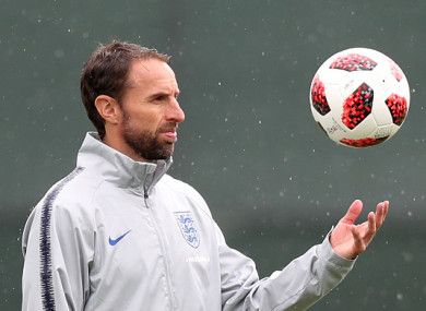 Southgate and his side are preparing for Saturday's clash with Sweden.