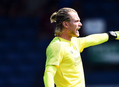 Liverpool goalkeeper Loris Karius.