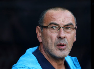 Sarri will replace Antonio Conte at Stamford Bridge.