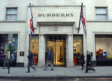 The Burberry shop in New Bond Street, London
