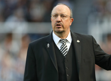 Newcastle United manager Rafael Benitez.