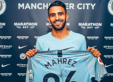 Riyad Mahrez has joined Manchester City.