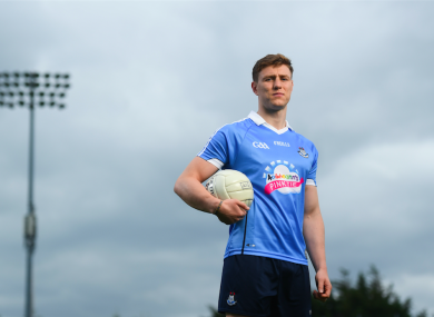 John Small was on hand today to launch Aoibheann’s Pink Tie Dublin GAA jersey takeover in Parnell Park.