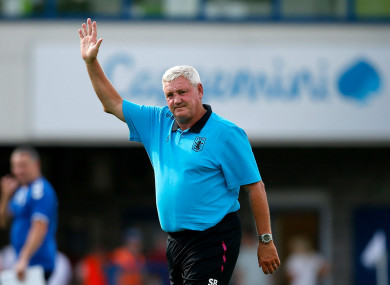 Aston Villa manager Steve Bruce