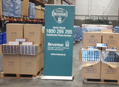 The seized cigarettes.