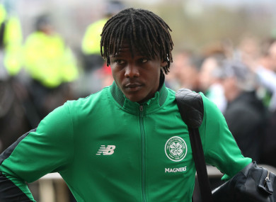Down tools: Celtic defender Dedryck Boyata.