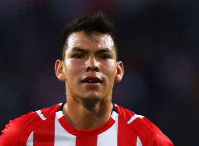 PSV star Hirving Lozano