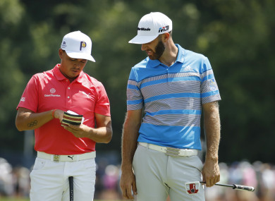 Rickie Fowler and Dustin Johnson are among the eight men straight into Furyk's Ryder Cup team.