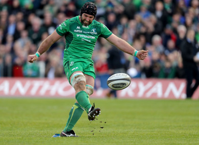 Muldoon kicked a conversion against Leinster back in April.
