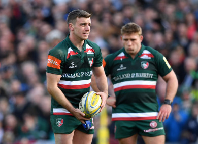 George Ford in action for the Leicester Tigers.