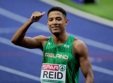 Leon Reid pictured competing at the European Championships last month.