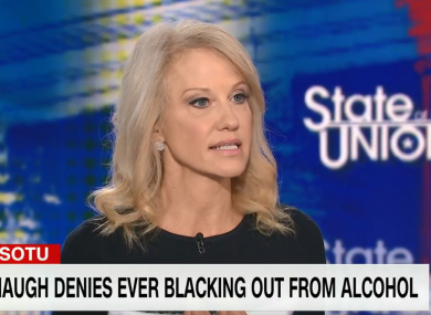 Kellyanne Conway speaking on CNN's State of the Union