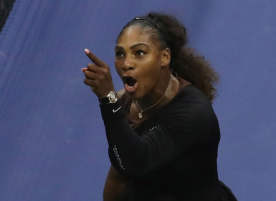 US Open finalist Serena Williams