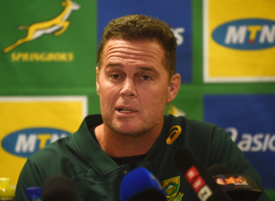 Rassie Erasmus (file pic).