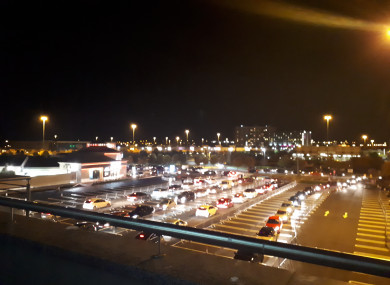 Cars queuing for Krispy Kreme in Blanchardstown.