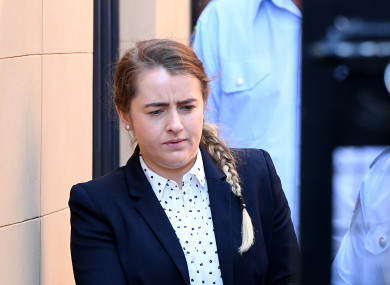 Cathrina Cahill seen leaving the Supreme Court in Sydney yesterday