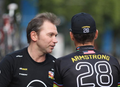 Brunyeel and Armstrong pictured in 2010.