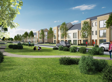 An artist's impression of what the 975 homes at Kilcarbery in Clondalkin will look like.