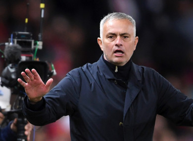 Jose Mourinho boss Manchester United (file pic).