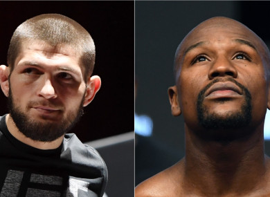 Khabib Nurmagomedov and Floyd Mayweather Jr
