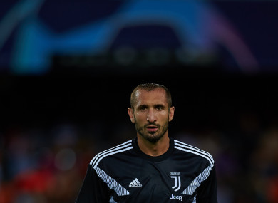 Giorgio Chiellini of Juventus (file pic).