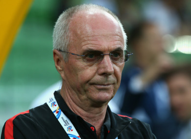 Ex-England manager Sven-Goran Eriksson.