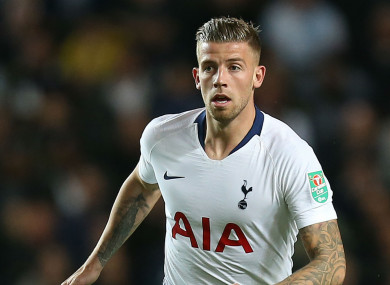 Toby Alderweireld: current deal will expire at the end of the season.