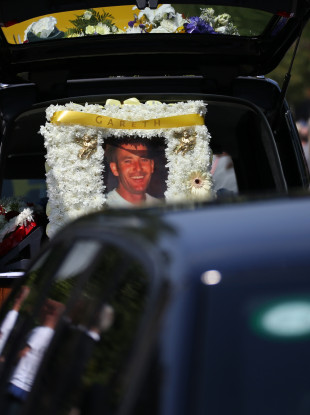 The funeral of Gareth Hutch in Dublin in June 2016.