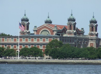 Ellis Island in New York, where many Irish immigrants would have first arrived in America.