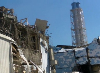 Image of damaged Reactor 3, left, released last week.