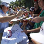 Rory McIlroy has won twice in his competitive career.  He has the game for this course (long, high hitter) and he will be a multiple major winner, but I think the scars of Augusta need to heal.  Not for me.
 
Graeme McDowell was poor when in contention at the Players and his form at the Wales Open would worry me.  Curtis Strange was the last repeat winner of the US Open in 1989 and I cannot see it happening for GMAC.
 
Pádraig Harrington changed his swing after he was beaten up by Congressional at the last US Open staged there in 1997.  Nowadays he seems intent on beating himself up.  I love Padraig, but I am not putting any money on him.
 
And Shane Lowry is clever enough to know that he needs to keep the ball on the fairway this week.  It's great to see that he is 'making it' as it were, but I think he needs a lot more experience before he is lifting major trophies.
 
Finally, after five second place finishes, it would be marvelllous to witness Phil Mickelson win a US Open.  However some things are just destined not to be, and maybe the golfing gods have decreed that he won't.  He deserves it, but life isn't fair and he's never lit it up in previous Congressional visits.