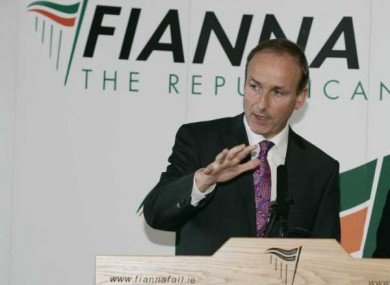 Fianna Fail Leader Micheál Martin.