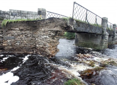 File photo of the Ballysmuttan Bridge in Co Wicklow, where Garda Jones entered the river yesterday.