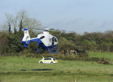 Gardaí at the scene of the discovery of Noonan's remains in Co Meath on 5 November.