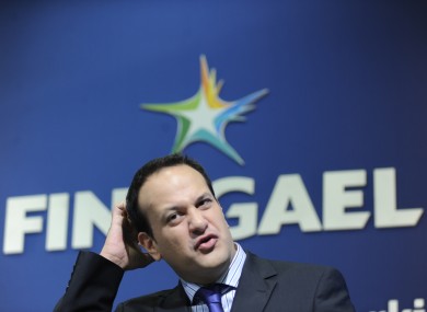 Leo Varadkar during the press conference in which he made his now infamous comments about Ireland's banks.