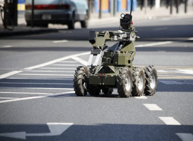 File photo of Defence Forces bomb disposal equipment.