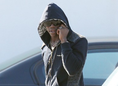 Mario Balotelli arrives for training yesterday.
