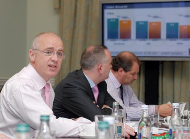 David Drumm at an Anglo results briefing in 2008.